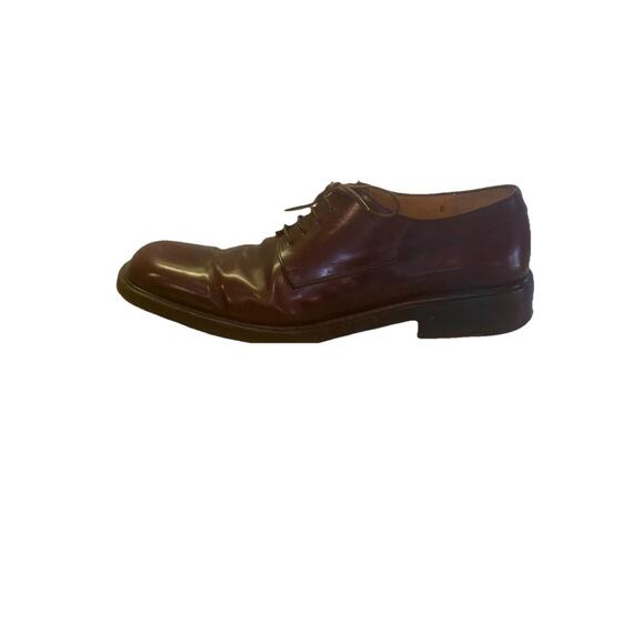 Salvatore Ferragamo Plain Toe Derby Shoes Calf Leather Men’s 10 D Brown main image 4